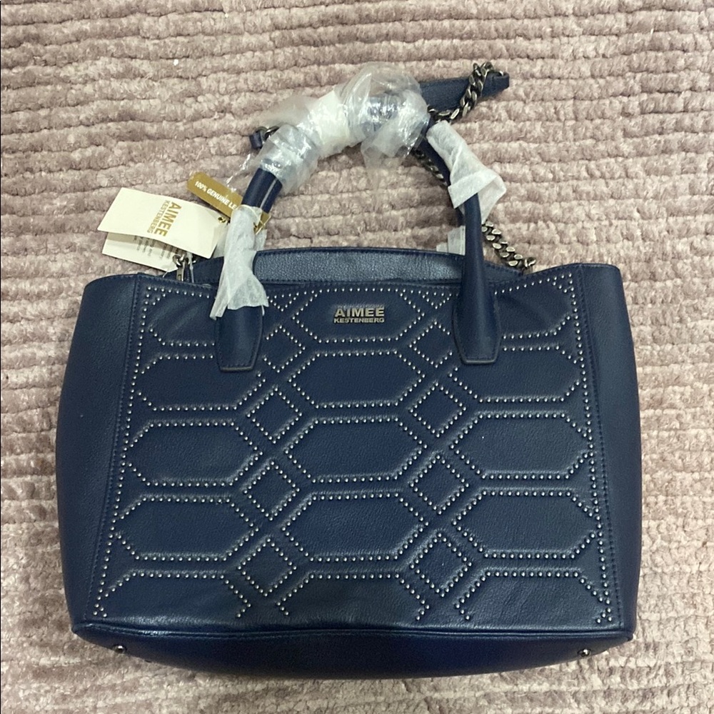 Aimee Kestenbwrg Blue Tote Bag